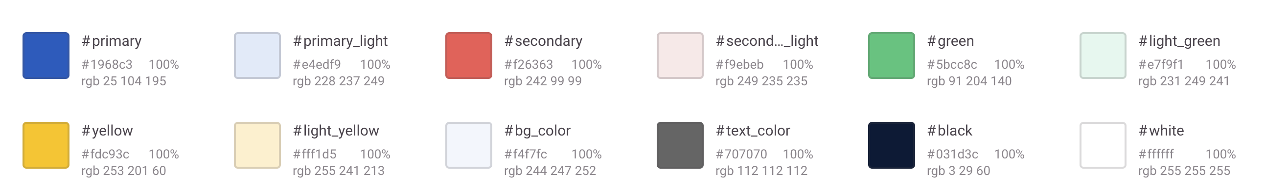 UI Library - Color Palette Example