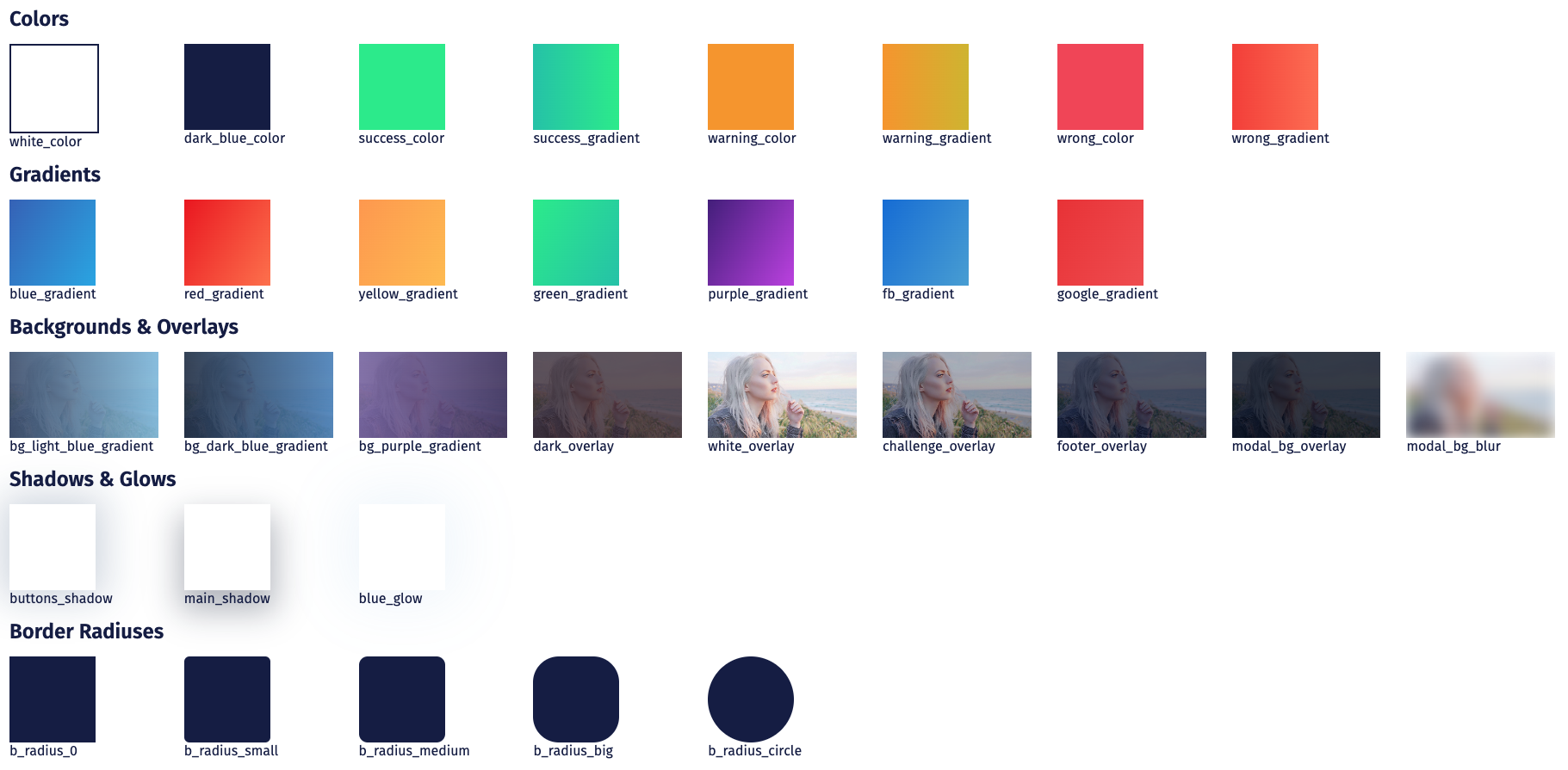 UI Library - Color Palette Example